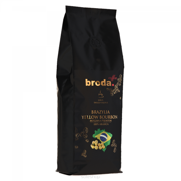 Kawa świeżo palona • BRAZYLIA YELLOW BOURBON Mogiana Premium 100% Arabica • 500g